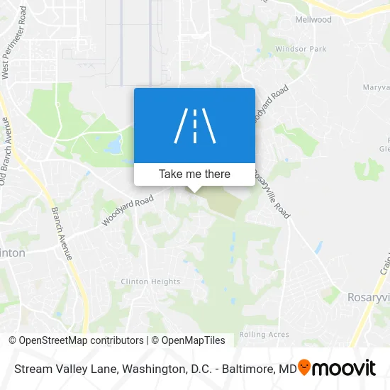 Stream Valley Lane map