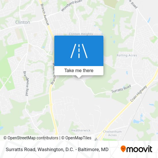 Surratts Road map