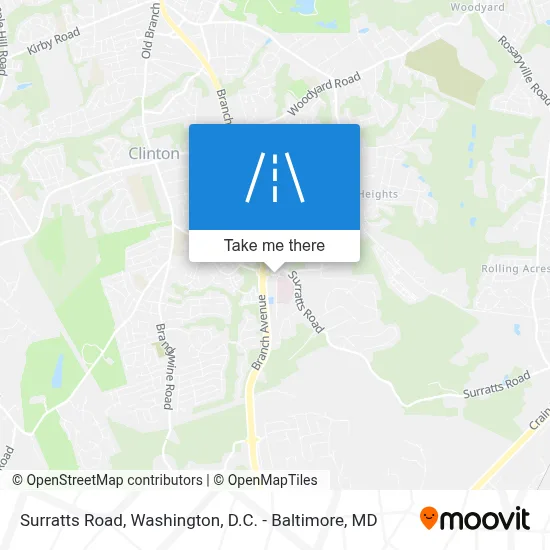 Surratts Road map