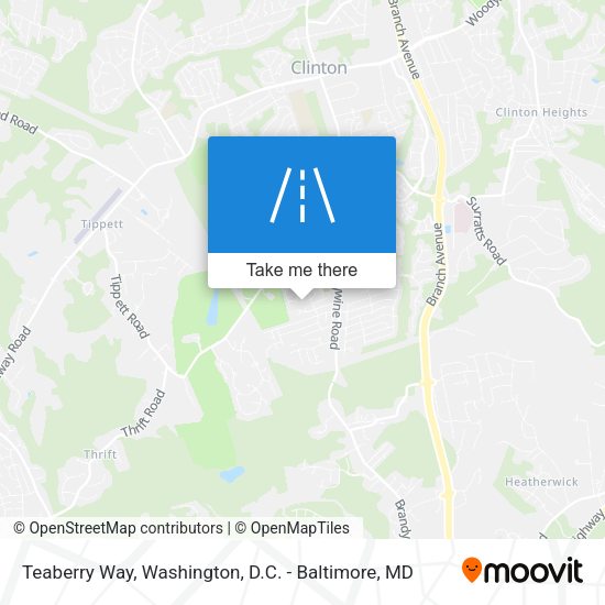 Teaberry Way map