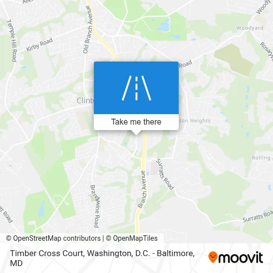 Timber Cross Court map