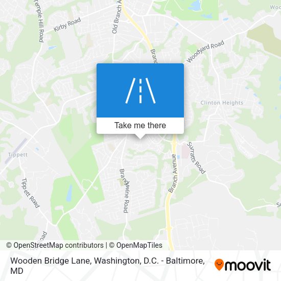 Mapa de Wooden Bridge Lane