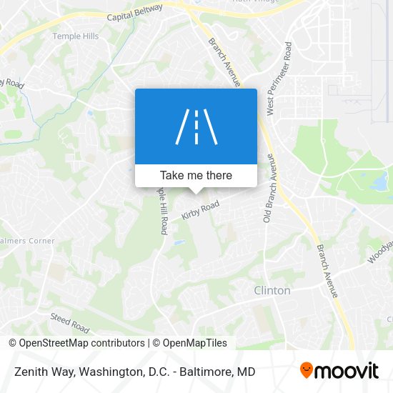 Zenith Way map