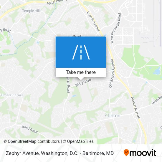 Zephyr Avenue map