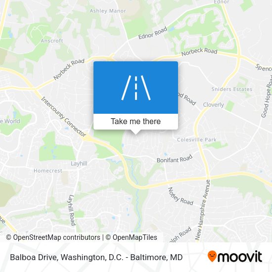Balboa Drive map