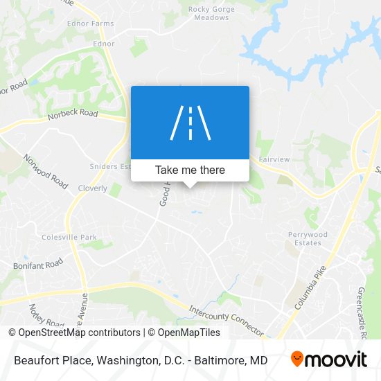 Beaufort Place map