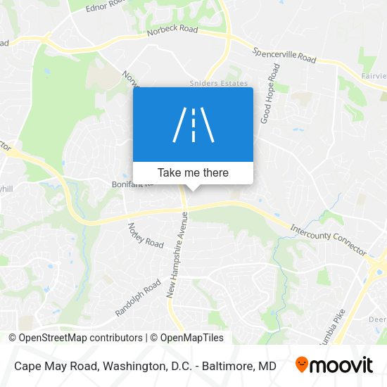 Mapa de Cape May Road