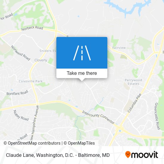 Claude Lane map
