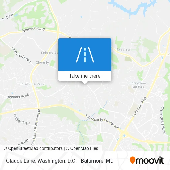 Claude Lane map