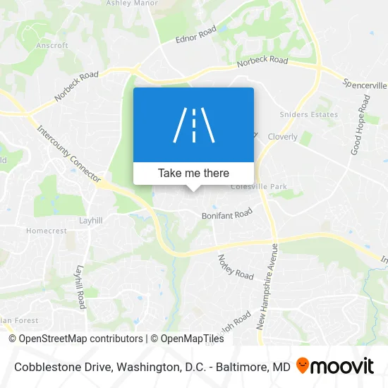 Cobblestone Drive map