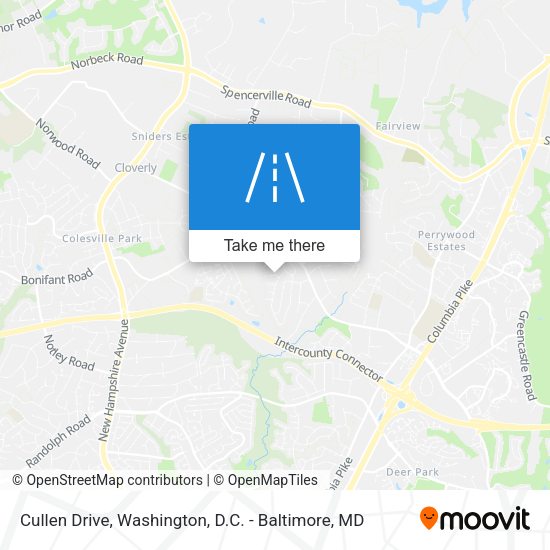 Mapa de Cullen Drive