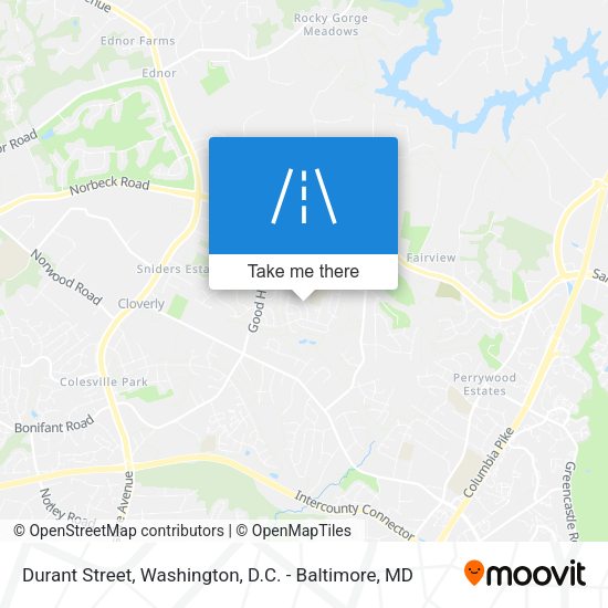 Durant Street map