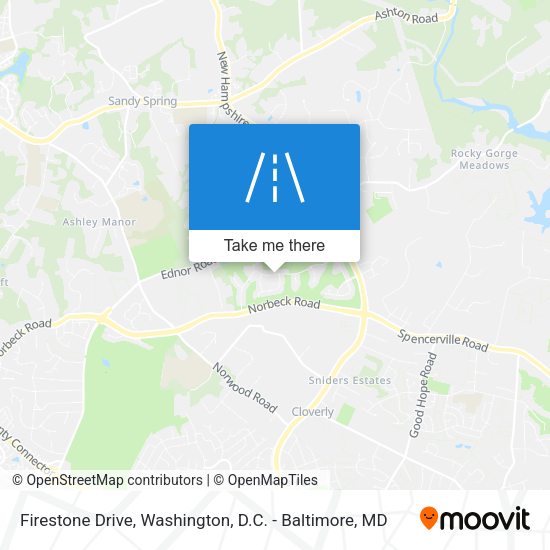 Firestone Drive map