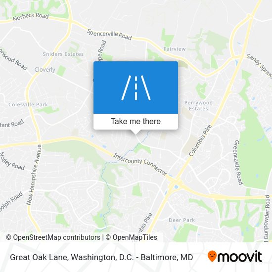 Great Oak Lane map