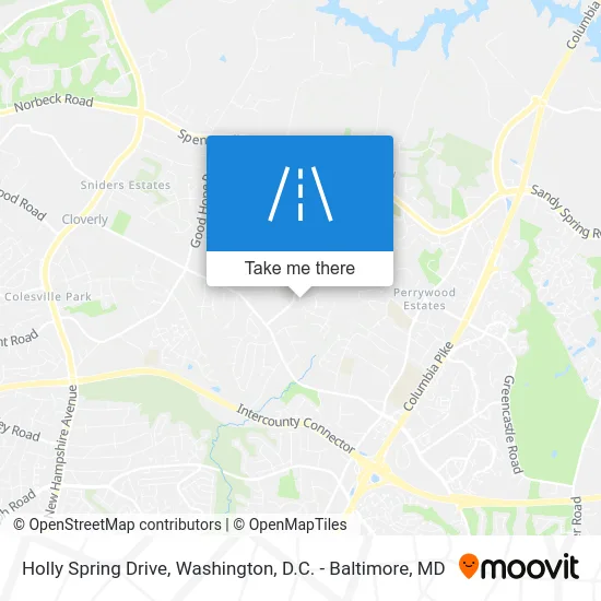 Holly Spring Drive map