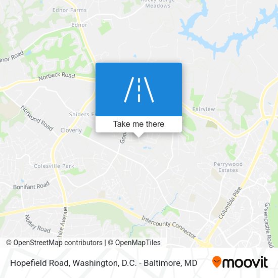 Mapa de Hopefield Road