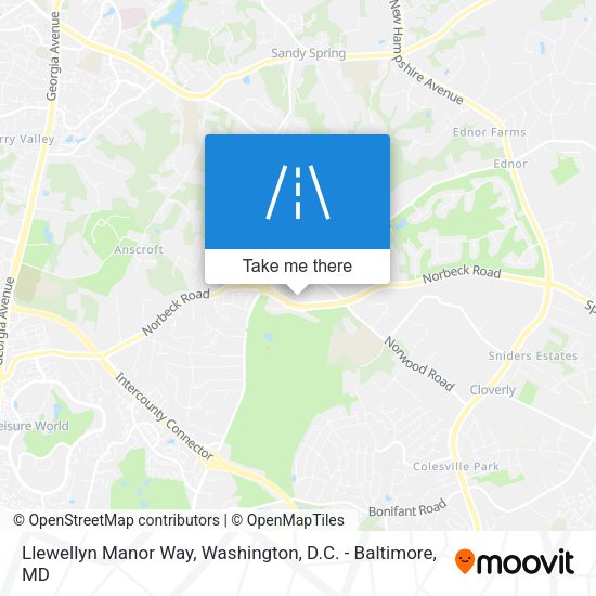 Mapa de Llewellyn Manor Way