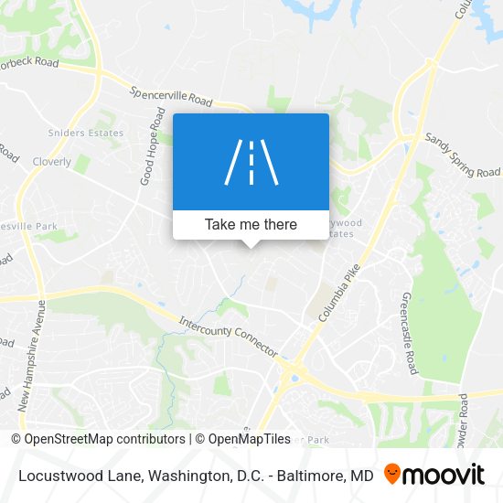 Locustwood Lane map