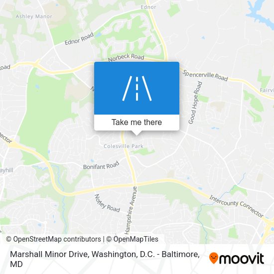 Marshall Minor Drive map