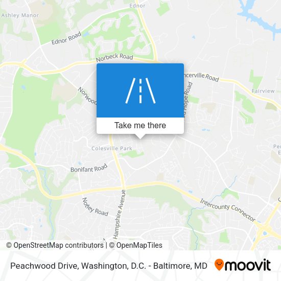 Peachwood Drive map