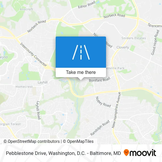 Pebblestone Drive map