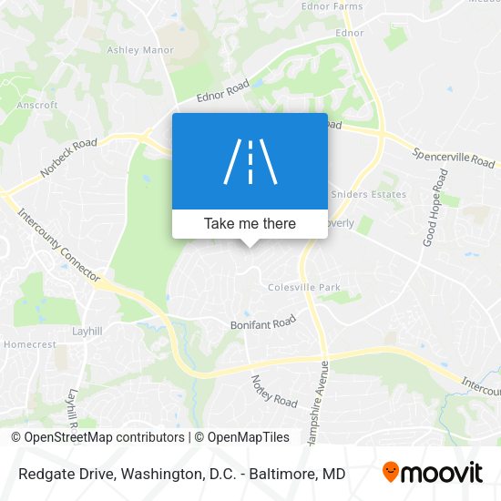 Mapa de Redgate Drive