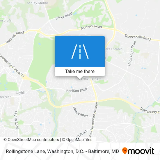 Rollingstone Lane map