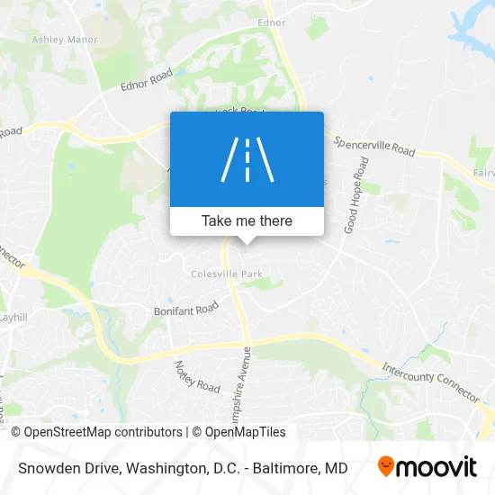 Snowden Drive map