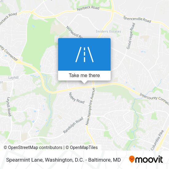 Spearmint Lane map