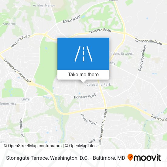 Mapa de Stonegate Terrace