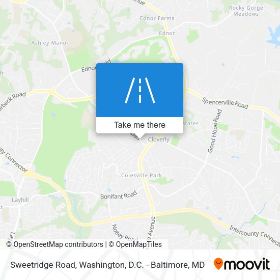 Sweetridge Road map