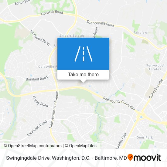 Swingingdale Drive map