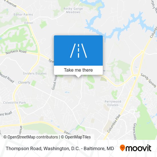 Mapa de Thompson Road