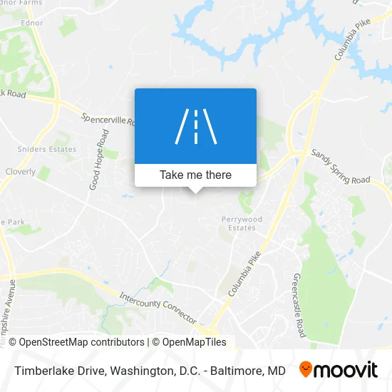 Timberlake Drive map
