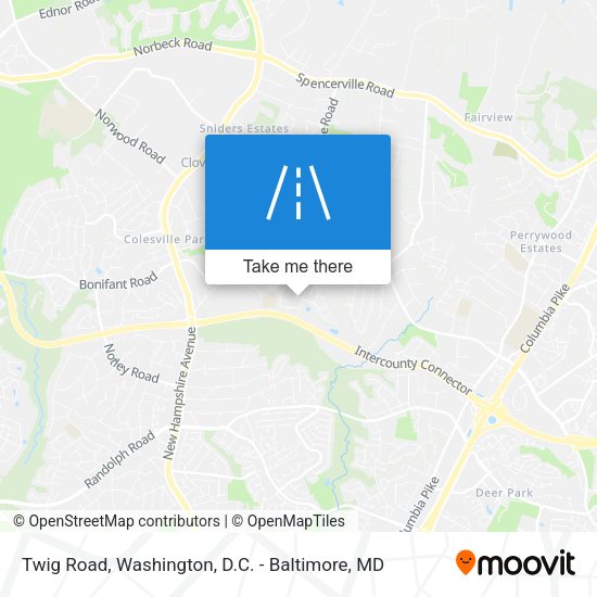 Mapa de Twig Road