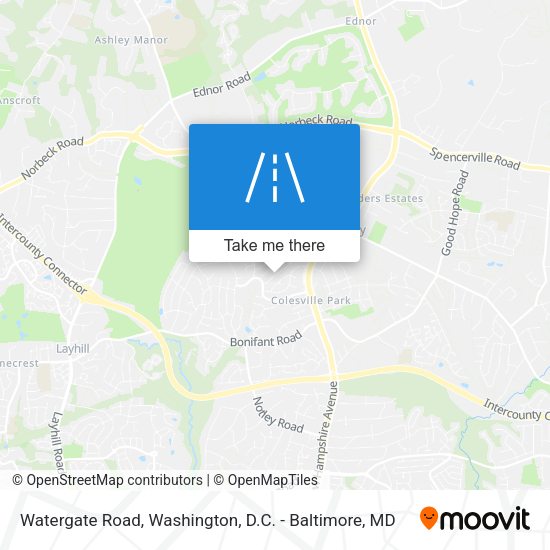 Watergate Road map