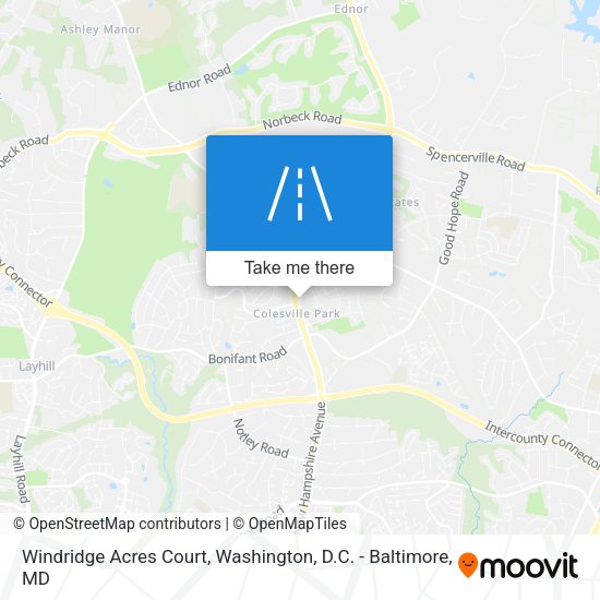 Windridge Acres Court map
