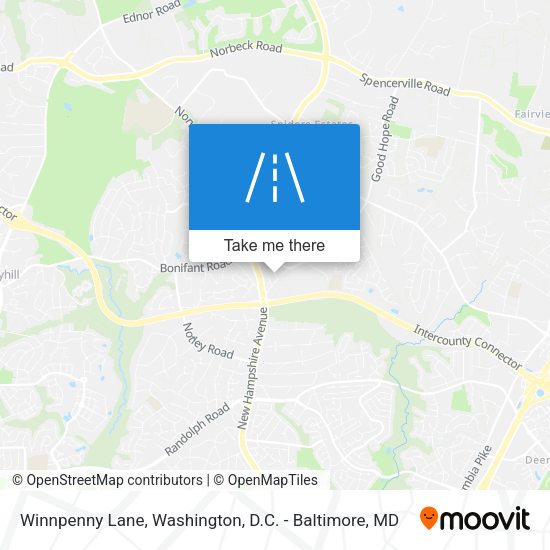 Mapa de Winnpenny Lane