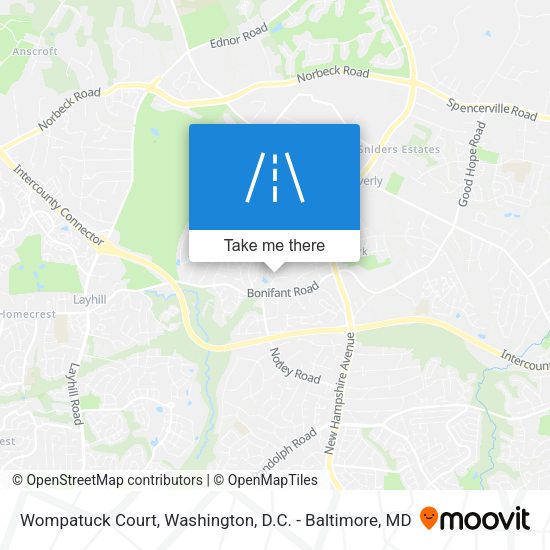 Wompatuck Court map