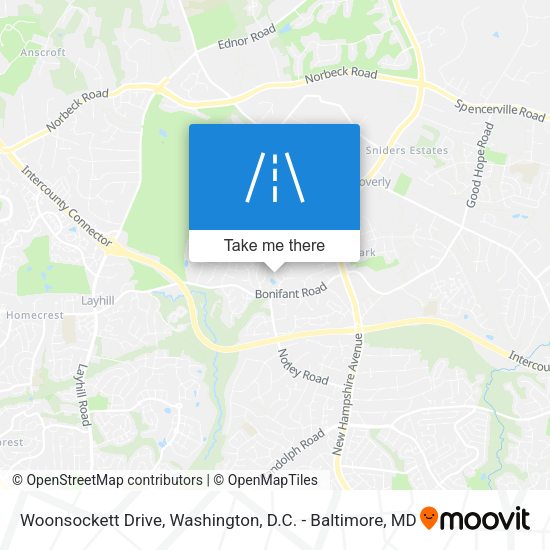 Woonsockett Drive map