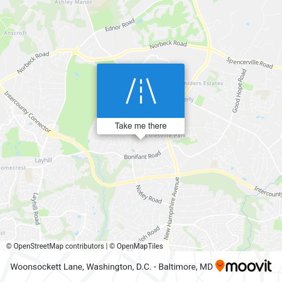 Mapa de Woonsockett Lane
