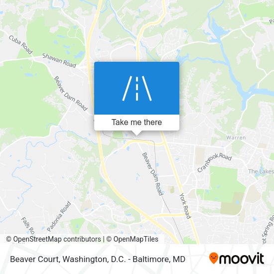 Beaver Court map