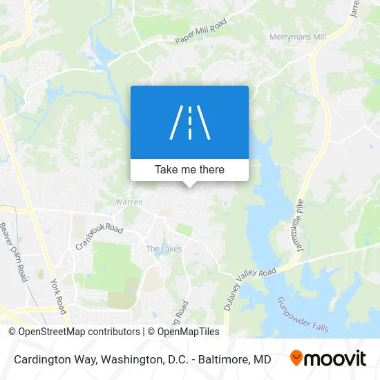 Cardington Way map