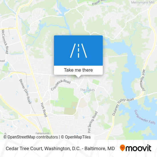 Cedar Tree Court map