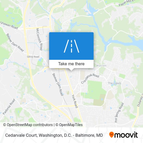 Mapa de Cedarvale Court