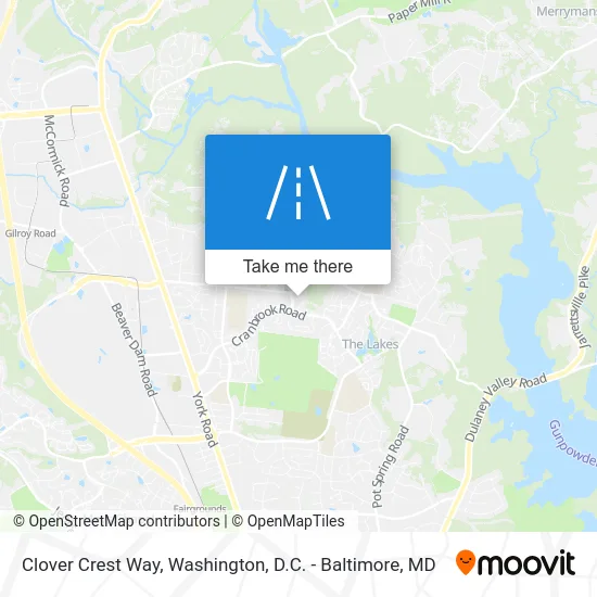 Clover Crest Way map