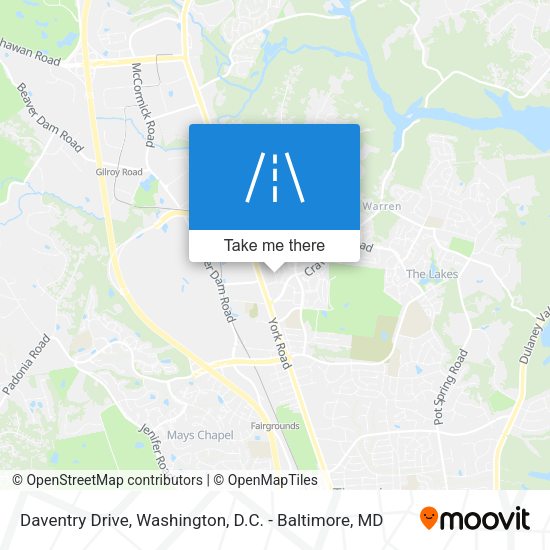 Daventry Drive map