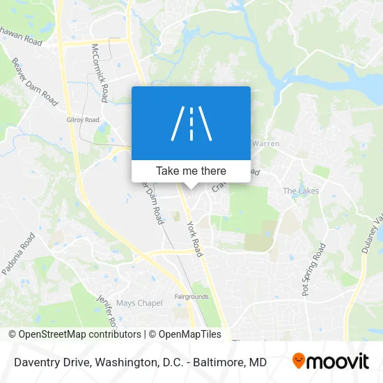 Daventry Drive map