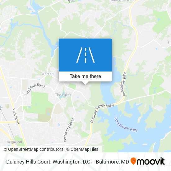 Mapa de Dulaney Hills Court