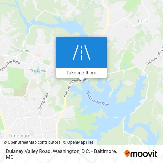 Mapa de Dulaney Valley Road
